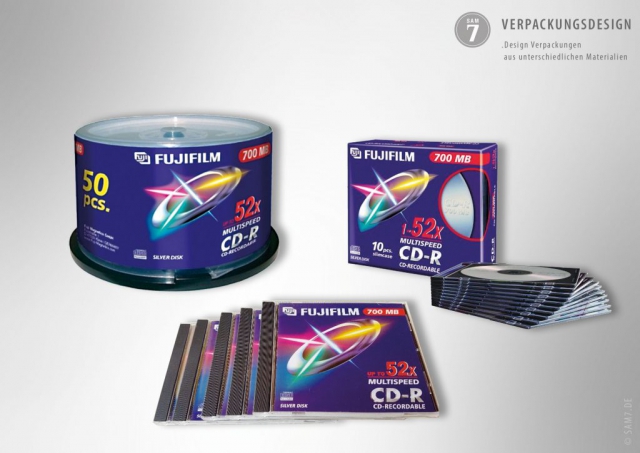 Packaging Design. Fuji CD-R. Fujifilm.