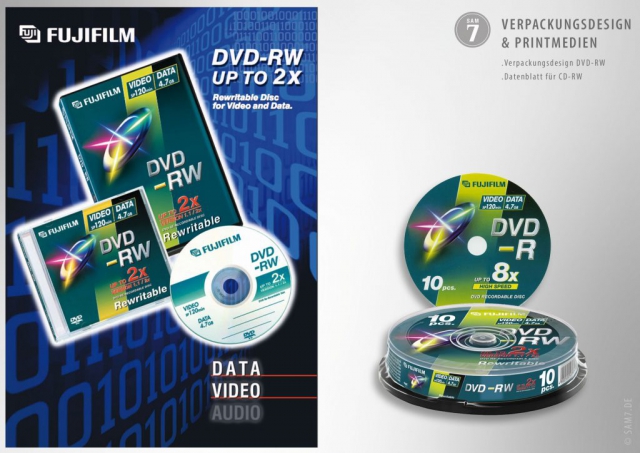 Packaging Design. Print Media. Fuji DVD.