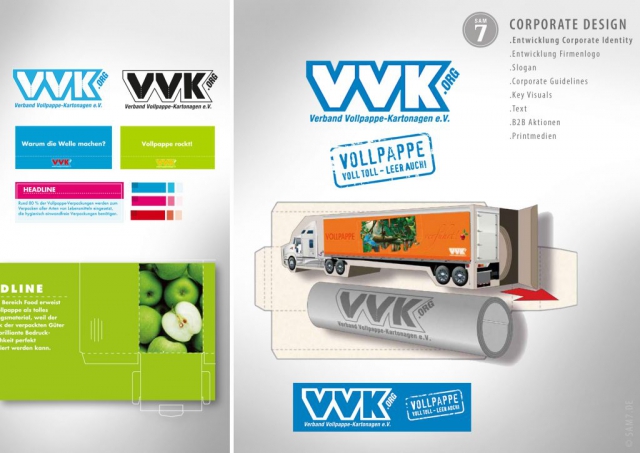 VVK Vollpappe Kartonagen Corporate Design