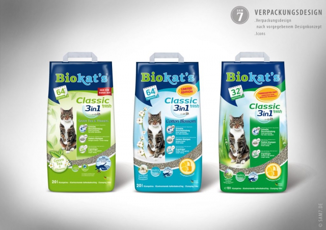 Verpackungsdesign Biokats.