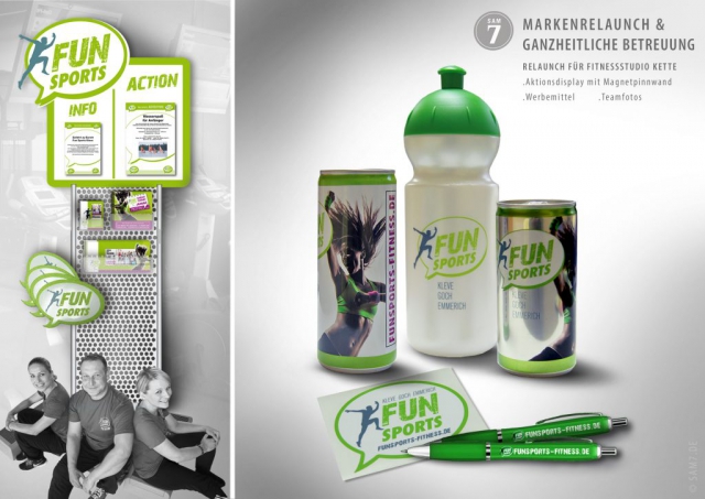 Design Konzept FS Fitness Werbemittel