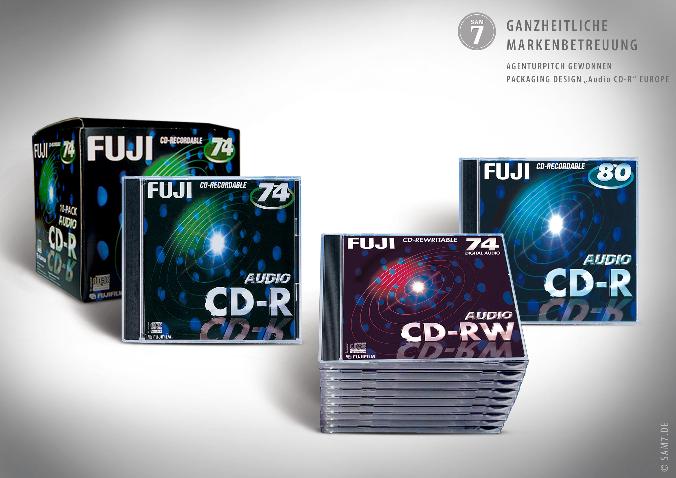 Packaging Design. Fuji Audio CD-R.